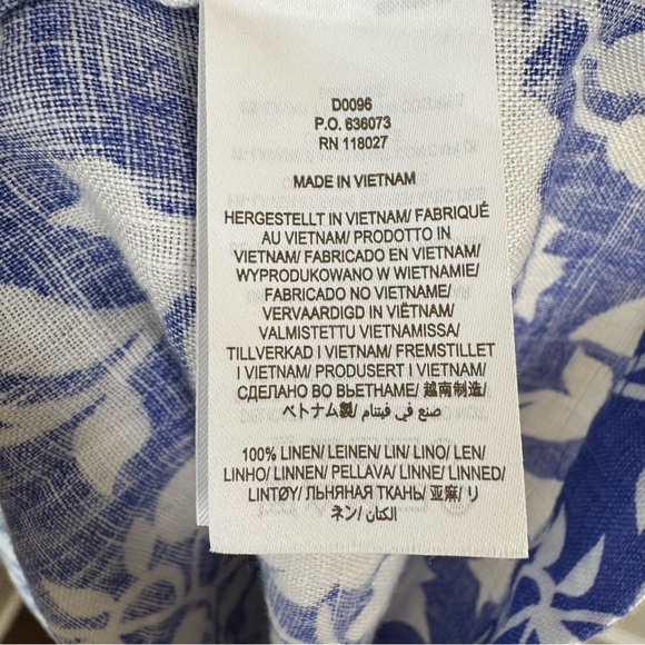 Boden Blue and White Floral Mini Dress - Picture 7 of 13